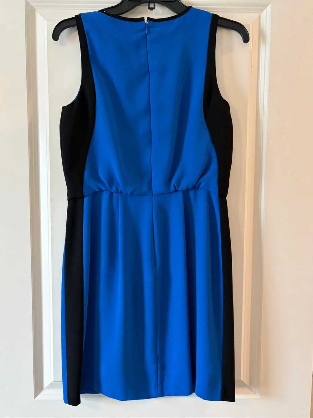 LOFT Royal Blue and Black Colorbock Sleeveless Sheath Dress